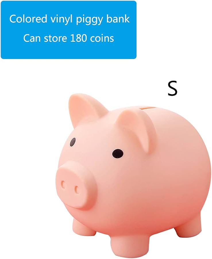 Unbreakable Plastic Piggy Bank For Kids Money Saving Size 10 5x8x9 5cm - Image 2